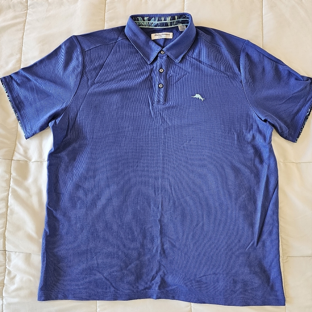 Tommy Bahama Emfielder Solana Sands Five o'Clock IslandZone Polo XL Royal Indigo